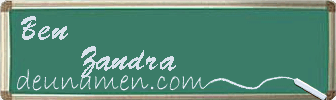 Ben Zandra Visitenkarte